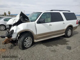 2014 Ford Expedition EL XLT with VIN 1FMJK1H50EEF49451, listed as a Copart auction lot 47259385 with 105,672 mi miles and Salvage Title. Bid and sale history available at carsss.com. Image 1.