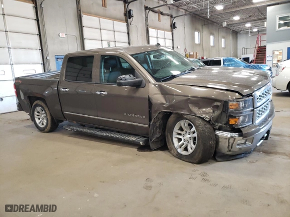 2014 Chevrolet Silverado 1500 LTZ with VIN 3GCUKSEC1EG395643, listed as a Copart auction lot 52786225 with 154,002 mi miles and Salvage Title. Bid and sale history available at carsss.com. Image 4.