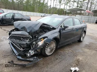 2014 Ford Fusion Titanium with VIN 3FA6P0K91ER301827, listed as a Copart auction lot 45704085 with 154,251 mi miles and Salvage Title. Bid and sale history available at DreamBid. Image 1.