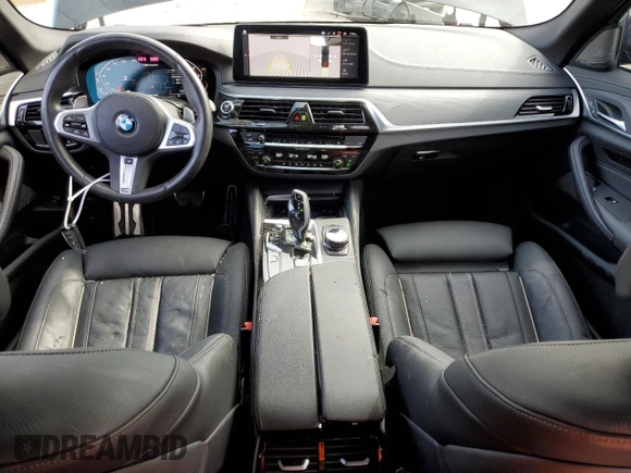 2023 BMW 5 Series M550i xDrive with VIN WBA13BK0XPCM98878, listed as a Copart auction lot 45580685 with 10,866 mi miles and Salvage title. Bid and sale history available at DreamBid. Image 8.