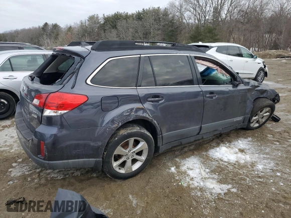 2013 Subaru Outback Limited with VIN 4S4BRBKC1D3319408, listed as a Copart auction lot 45486565 with Not provided miles and Non repairable. Bid and sale history available at DreamBid. Image 3.