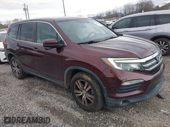 2016 Honda Pilot EX-L with VIN 5FNYF6H58GB072368, listed as a IAAI auction lot 41055222 with 130,813 mi miles. Bid and sale history available at carsss.com. Image 1.