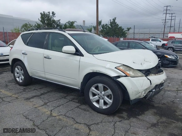 2007 Nissan Murano SL with VIN JN8AZ08T07W501393, listed as a IAAI auction lot 41910351 with 207,977 mi miles. Bid and sale history available at carsss.com. Image 1.