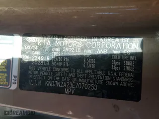 2014 Kia Soul with VIN KNDJN2A23E7070253, listed as a Copart auction lot 46457255 with 124,924 mi miles and Salvage Title. Bid and sale history available at carsss.com. Image 15.