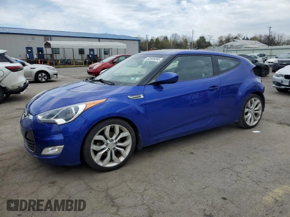 2013 Hyundai Veloster w/Black Int with VIN KMHTC6AD6DU110893, listed as a Copart auction lot 52685095 with 181,504 mi miles and Salvage Title. Bid and sale history available at carsss.com. Image 1.