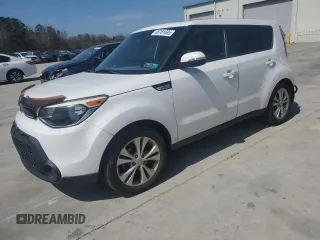 2014 Kia Soul + with VIN KNDJP3A59E7083356, listed as a Copart auction lot 48761685 with 57,386 mi miles and Salvage Title. Bid and sale history available at carsss.com. Image 1.