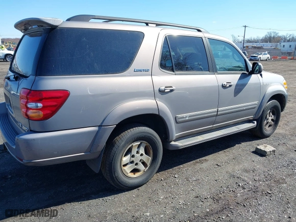 2001 Toyota Sequoia Limited with VIN 5TDBT48A21S027820, listed as a IAAI auction lot 41874513 with 237,717 mi miles. Bid and sale history available at carsss.com. Image 4.