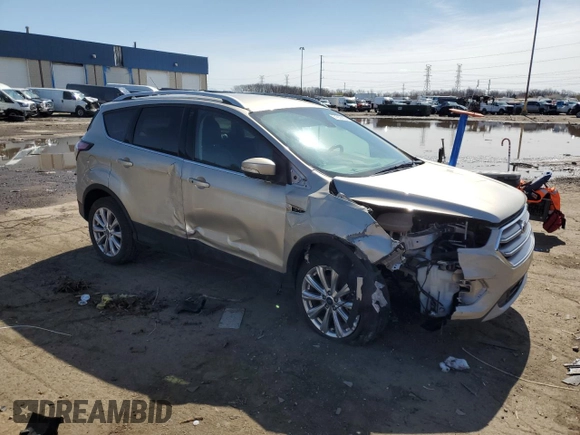 2017 Ford Escape Titanium with VIN 1FMCU9JD0HUD39896, listed as a Copart auction lot 51850205 with 64,722 mi miles and Clean Title. Bid and sale history available at carsss.com. Image 4.
