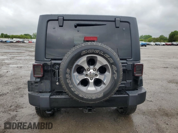 2017 Jeep Wrangler Unlimited Sahara with VIN 1C4BJWEGXHL594203, listed as a Copart auction lot 57359515 with 101,763 mi miles and Salvage title. Bid and sale history available at DreamBid. Image 6.