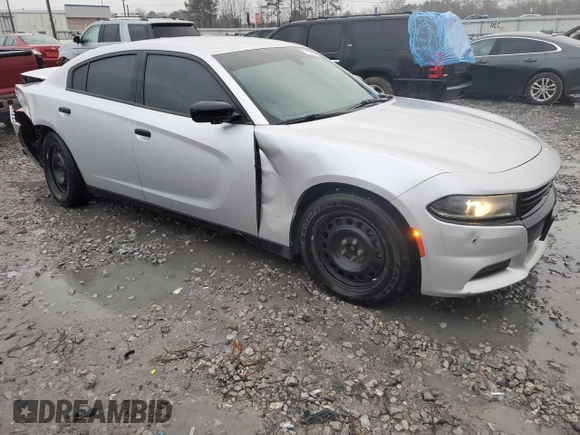 2018 Dodge Charger Police with VIN 2C3CDXKT0JH330370, listed as a Copart auction lot 87952225 with 141,104 mi miles and Salvage Title. Bid and sale history available at carsss.com. Image 4.