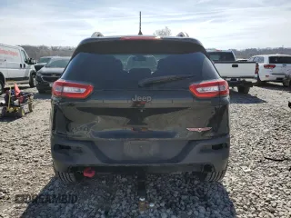 2017 Jeep Cherokee Trailhawk L Plus with VIN 1C4PJMBB5HW513075, listed as a Copart auction lot 49499425 with 136,185 mi miles and Salvage Title. Bid and sale history available at carsss.com. Image 6.