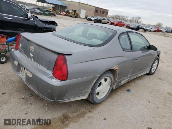2006 Chevrolet Monte Carlo LT 3.5L with VIN 2G1WM15K269183021, listed as a Copart auction lot 50170575 with 218,426 mi miles and Salvage title. Bid and sale history available at DreamBid. Image 3.