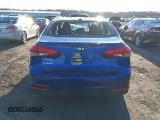 2017 Kia Forte LX with VIN 3KPFK4A76HE161141, listed as a IAAI auction lot 41856798 with 50,584 mi miles. Bid and sale history available at carsss.com. Image 16.