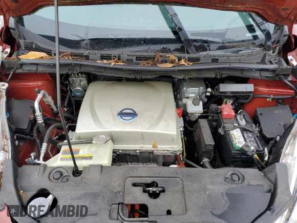 2015 Nissan LEAF SV with VIN 1N4AZ0CP9FC332115, listed as a Copart auction lot 57519363 with 26,964 mi miles. Bid and sale history available at carsss.com. Image 12.