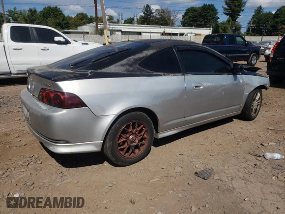 2005 Acura RSX with VIN JH4DC54885S018438, listed as a Copart auction lot 72343014 with Not Provided miles and Salvage Title. Bid and sale history available at carsss.com. Image 3.