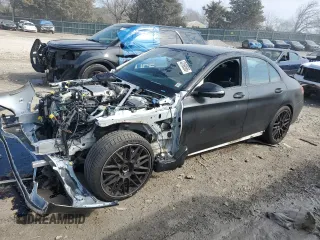 2020 Mercedes-Benz C 63 AMG with VIN 55SWF8GBXLU330652, listed as a Copart auction lot 43168595 with Not provided miles and Salvage title. Bid and sale history available at DreamBid. Image 1.