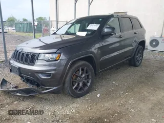 2021 Jeep Grand Cherokee 80th Anniversary with VIN 1C4RJFBG2MC612416, listed as a IAAI auction lot 42457040 with 35,441 mi miles and . Bid and sale history available at DreamBid. Image 2.