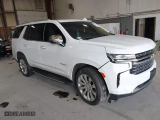 2023 Chevrolet Tahoe Premier with VIN 1GNSKSKD0PR217513, listed as a IAAI auction lot 41779222 with 55,424 mi miles. Bid and sale history available at carsss.com. Image 1.