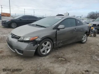 2007 Honda Civic Cpe EX with VIN 2HGFG12807H504618, listed as a Copart auction lot 44330225 with 285,814 mi miles and Salvage Title. Bid and sale history available at carsss.com. Image 1.