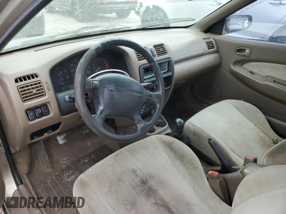 1997 Mazda Protege DX z VIN JM1BC1414V0103244, wystawiony jako Copart lot #56219745 z przebiegiem Nie podano mil oraz Szkoda całkowita • Salvage title. Historia ofert i sprzedaży dostępna na DreamBid. Obrazek 8.