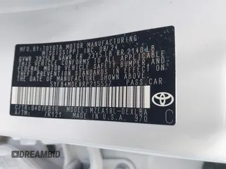 2024 Toyota Corolla LE with VIN 5YFB4MDE8RP215557, listed as a IAAI auction lot 42651885 with 11,907 mi miles and . Bid and sale history available at DreamBid. Image 9.