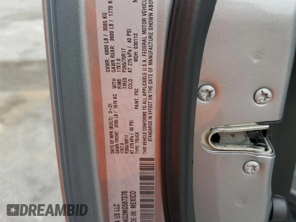 2021 Ram 1500 Tradesman z VIN 3C6RR6KG3MG587376, wystawiony jako Copart lot #50153245 z przebiegiem 82 551 mil mil oraz Nie do naprawy • Non repairable. Historia ofert i sprzedaży dostępna na DreamBid. Obrazek 13.