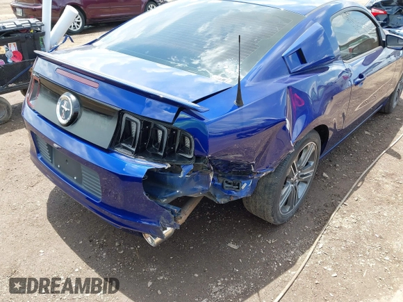 2013 Ford Mustang V6 with VIN 1ZVBP8AM8D5254453, listed as a IAAI auction lot 42535999 with 105,652 mi miles and . Bid and sale history available at DreamBid. Image 6.