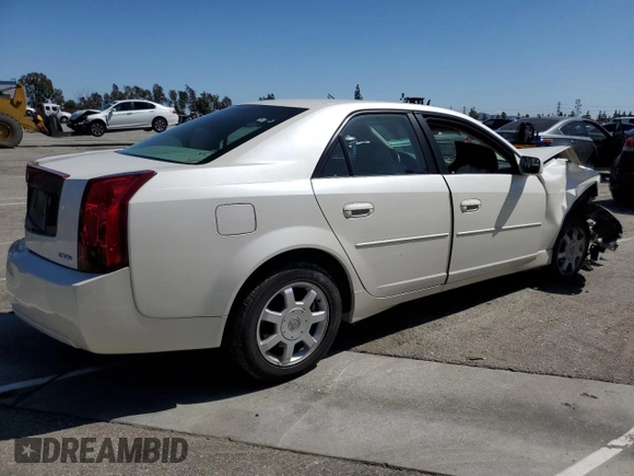 2003 Cadillac CTS with VIN 1G6DM57N030135782, listed as a Copart auction lot 48593495 with 0 mi miles and Salvage Title. Bid and sale history available at carsss.com. Image 3.