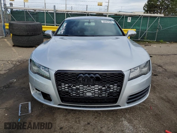 2012 Audi A7 Premium Plus with VIN WAUSGAFC1CN001528, listed as a Copart auction lot 59407645 with 133,809 mi miles and Clean title. Bid and sale history available at DreamBid. Image 5.