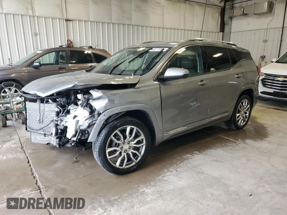 2023 GMC Terrain Denali z VIN 3GKALXEG6PL198949, wystawiony jako Copart lot #62277285 z przebiegiem Nie podano mil oraz Nie do naprawy • Non repairable. Historia ofert i sprzedaży dostępna na DreamBid. Obrazek 1.