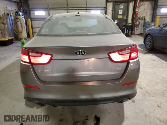 2014 Kia Optima LX with VIN 5XXGM4A71EG292110, listed as a Copart auction lot 87805195 with 175,367 mi miles and Salvage Title. Bid and sale history available at carsss.com. Image 6.