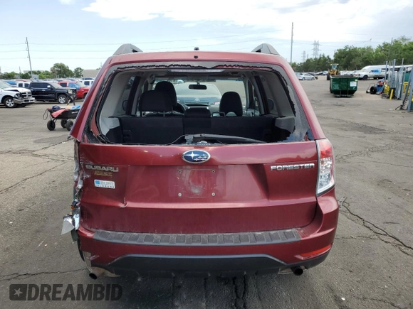 2009 Subaru Forester X with VIN JF2SH63609H795510, listed as a Copart auction lot 61041205 with 218,834 mi miles and Salvage title. Bid and sale history available at DreamBid. Image 6.