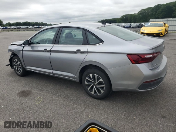 2024 Volkswagen Jetta S with VIN 3VW5M7BU3RM091307, listed as a Copart auction lot 61591025 with 21,581 mi miles and Clean title. Bid and sale history available at DreamBid. Image 2.