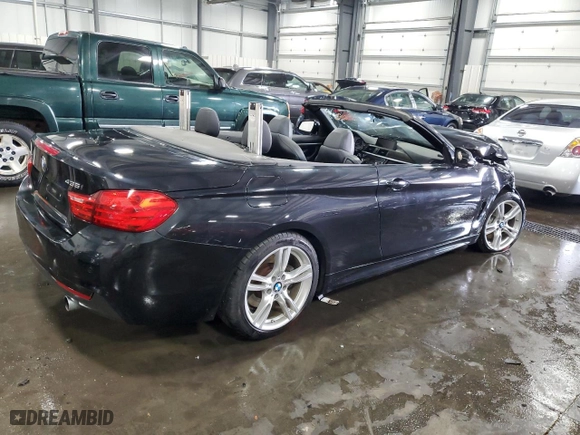 2015 BMW 4 Series 435i xDrive with VIN WBA3T7C57FP942371, listed as a Copart auction lot 68321723 with 0 mi miles and Salvage Title. Bid and sale history available at carsss.com. Image 3.