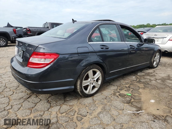2011 Mercedes-Benz C 300 Sport with VIN WDDGF8BBXBR138708, listed as a Copart auction lot 60682165 with 135,153 mi miles and Clean title. Bid and sale history available at DreamBid. Image 3.