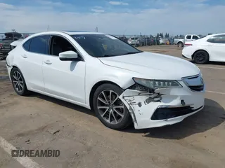 2016 Acura TLX V6 with VIN 19UUB2F30GA003060, listed as a IAAI auction lot 41901259 with 107,547 mi miles. Bid and sale history available at carsss.com. Image 1.
