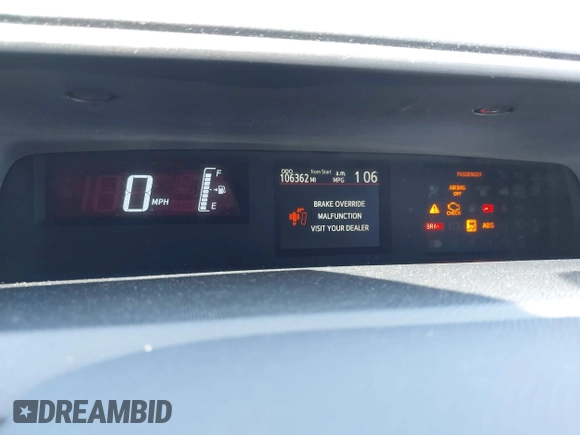 2016 Toyota Prius One with VIN JTDKDTB36G1120170, listed as a IAAI auction lot 42054086 with 106,362 mi miles and . Bid and sale history available at DreamBid. Image 7.