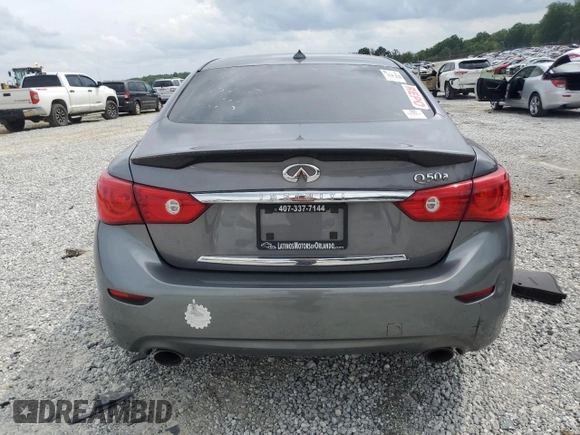 2014 Infiniti Q50 Premium z VIN JN1BV7AP7EM685244, wystawiony jako Copart lot #54710825 z przebiegiem 175 350 mil mil oraz Czysty tytuł • Clean title. Historia ofert i sprzedaży dostępna na DreamBid. Obrazek 6.