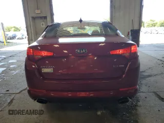 2013 Kia Optima EX z VIN 5XXGN4A79DG110715, wystawiony jako Copart lot #63193895 z przebiegiem 103 120 mil mil oraz Nie do naprawy • Non repairable. Historia ofert i sprzedaży dostępna na DreamBid. Obrazek 6.