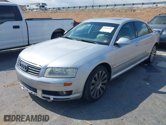 2005 Audi A8 L with VIN WAUML44E25N012034, listed as a IAAI auction lot 42056226 with 143,495 mi miles. Bid and sale history available at carsss.com. Image 2.