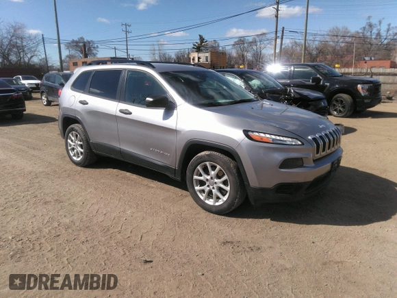 2016 Jeep Cherokee Sport z VIN 1C4PJLAB2GW346958, wystawiony jako IAAI lot #41894737 z przebiegiem 125 771 mil mil oraz . Historia ofert i sprzedaży dostępna na DreamBid. Obrazek 1.