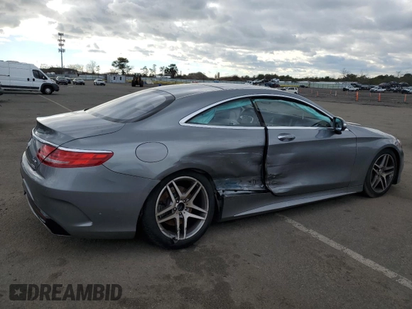 2015 Mercedes-Benz S 550 with VIN WDDXJ8FB8FA001215, listed as a Copart auction lot 86525344 with 62,996 mi miles and Salvage Title. Bid and sale history available at DreamBid. Image 3.