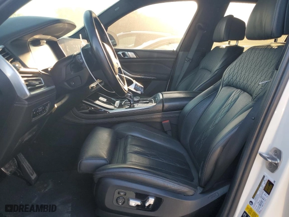 2021 BMW X7 ALPINA XB7 with VIN 5UXCX6C15M9G12505, listed as a Copart auction lot 74230214 with 75,597 mi miles and Salvage Title. Bid and sale history available at carsss.com. Image 7.