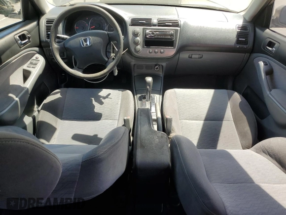 2005 Honda Civic with VIN JHMES96695S004445, listed as a Copart auction lot 53684835 with 164,623 mi miles and Salvage Title. Bid and sale history available at DreamBid. Image 8.