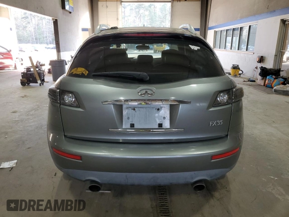 2005 Infiniti FX z VIN JNRAS08W25X200190, wystawiony jako Copart lot #86908434 z przebiegiem 269 591 mil mil oraz Szkoda całkowita • Salvage title. Historia ofert i sprzedaży dostępna na DreamBid. Obrazek 6.