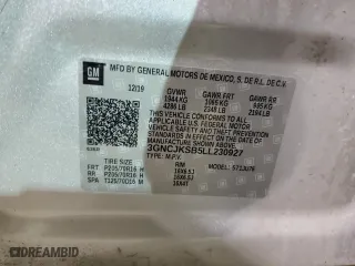 2020 Chevrolet Trax LS with VIN 3GNCJKSB5LL230927, listed as a Copart auction lot 48367625 with 133,283 mi miles and Non Repairable. Bid and sale history available at carsss.com. Image 13.