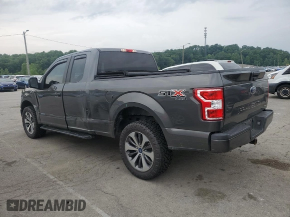 2019 Ford F-150 XL with VIN 1FTEX1EP9KKC47098, listed as a Copart auction lot 60653275 with 104,823 mi miles and Salvage title. Bid and sale history available at DreamBid. Image 2.