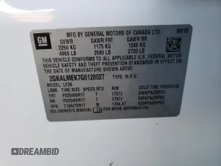2016 GMC Terrain SLE with VIN 2GKALMEK7G6128027, listed as a Copart auction lot 79248564 with 175,606 mi miles and Salvage Title. Bid and sale history available at DreamBid. Image 14.