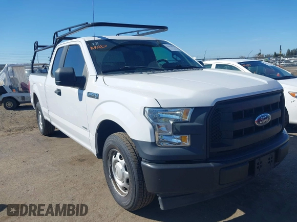 2017 Ford F-150 XL with VIN 1FTEX1CG2HKC93299, listed as a IAAI auction lot 41675673 with 101,726 mi miles. Bid and sale history available at carsss.com. Image 1.