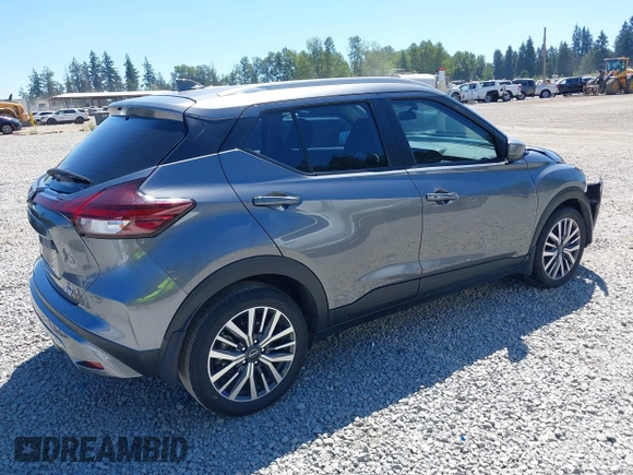 2023 Nissan Kicks SV with VIN 3N1CP5CV8PL542394, listed as a IAAI auction lot 42462163 with 28,017 mi miles and . Bid and sale history available at DreamBid. Image 4.